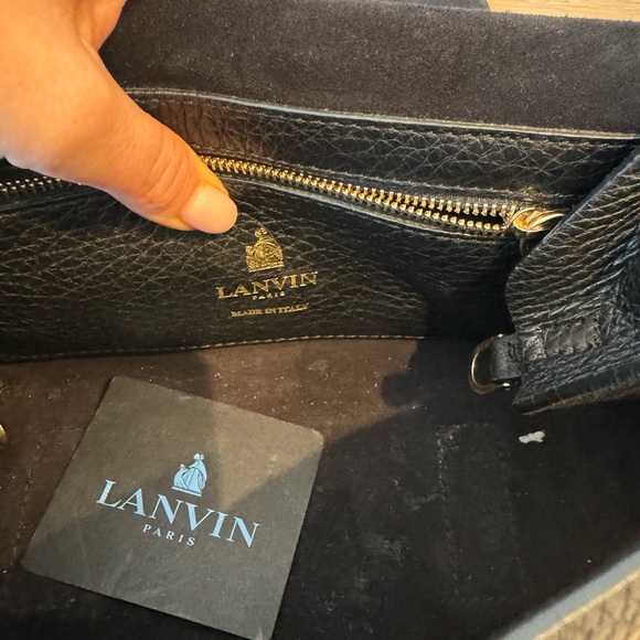LANVIN Grained Calfskin Box Messenger Bag - Picture 11 of 15